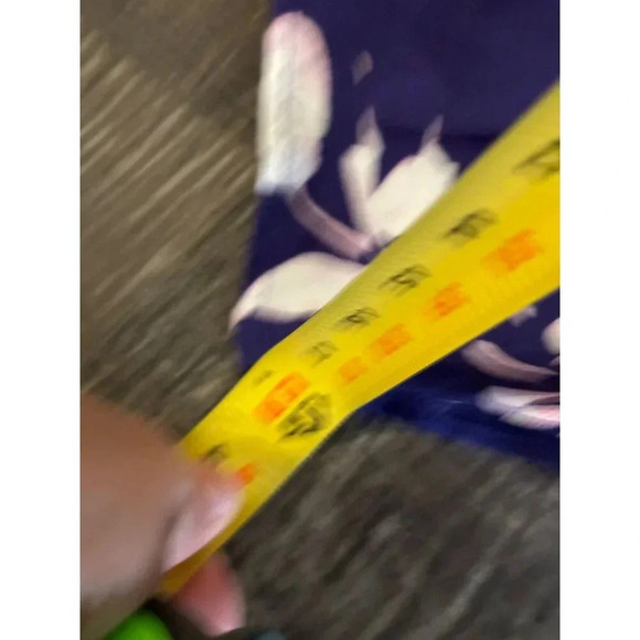 Lulus Womens Tropical Vacation Dress V-Neck Floral Wrap Flutter Sleeve Blue Sz S - Picture 9 of 14